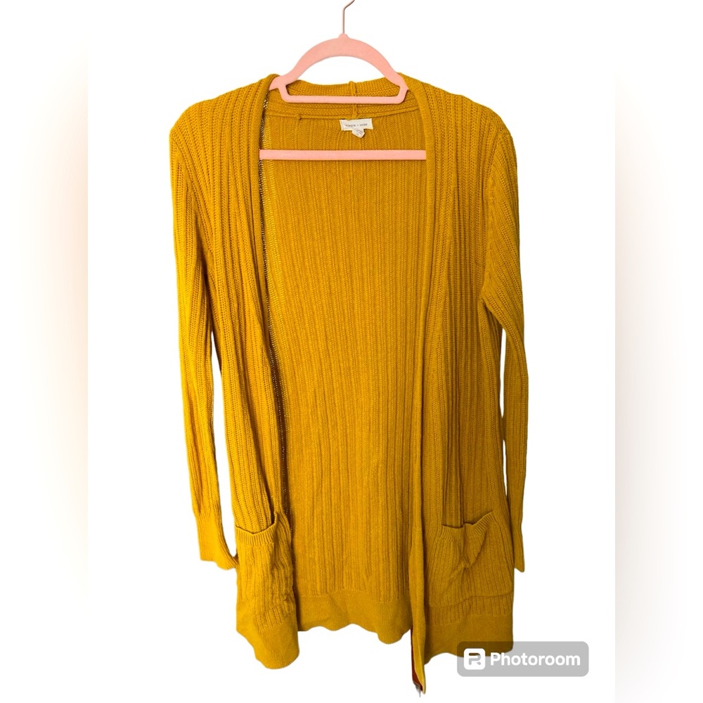 Silence & Noise Mustard Cardigan S